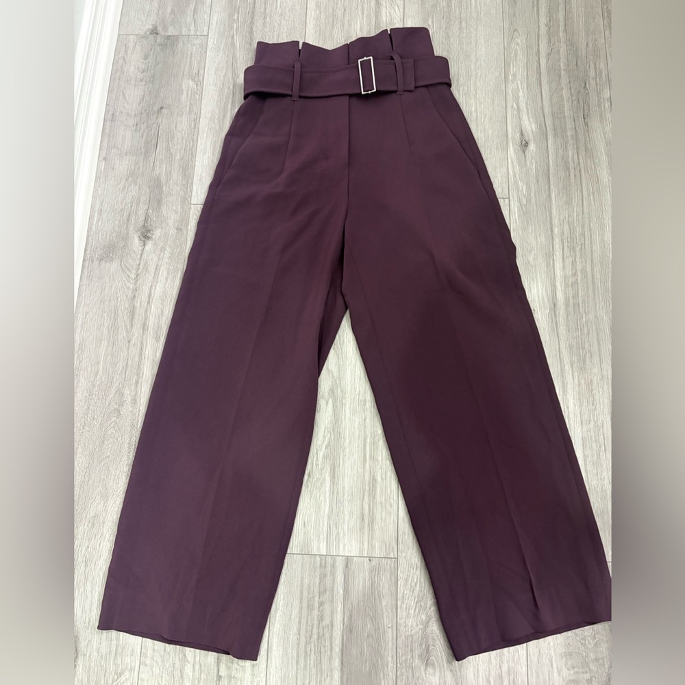 Babaton Deep Purple Belted Trousers
